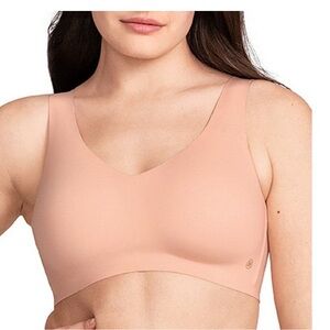 HoneyLove V-Neck Bra Wire Free Sz Medium Tan EUC